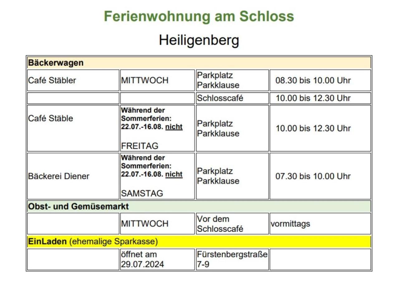 Ferienwohnung Am Schloss Heiligenberg Exterior photo